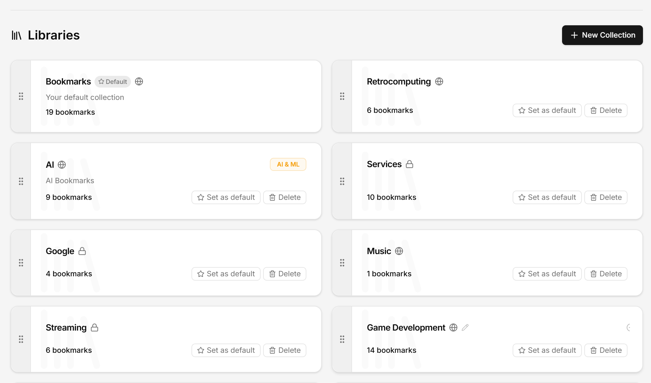 Manage your libraries